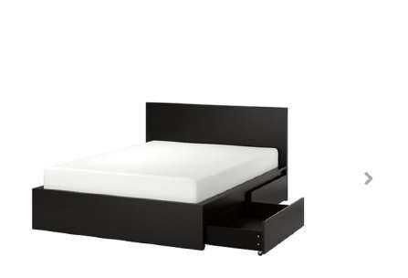 Двойно легло ИКЕА ,високо с две отделения