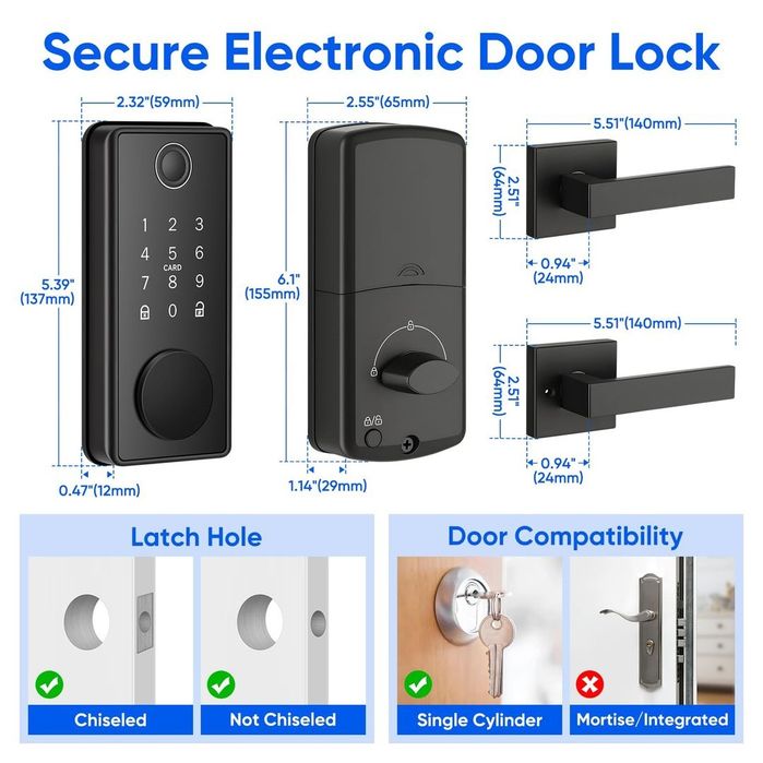 Discount 30%‼️ Yala Broasca Smart Amprenta Cifru cu aplicație Bluetooth - sigilata !