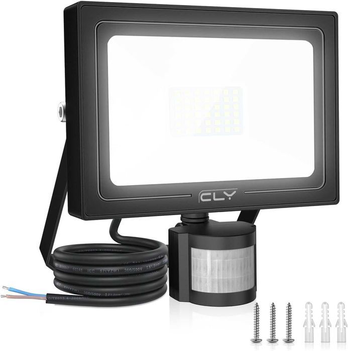 Lumina LED CLY 50W cu Senzor Miscare pentru Exterior, 6500K, IP66