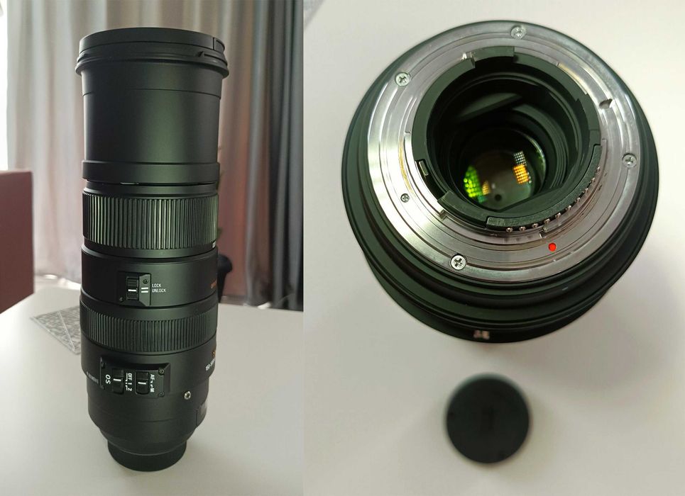 Vând obiectiv Sigma 150-500mm F 5-6.3 APO DG OS Nikon AF-S FX