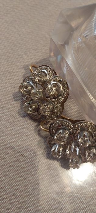 Серги бриллиантовые почти новые