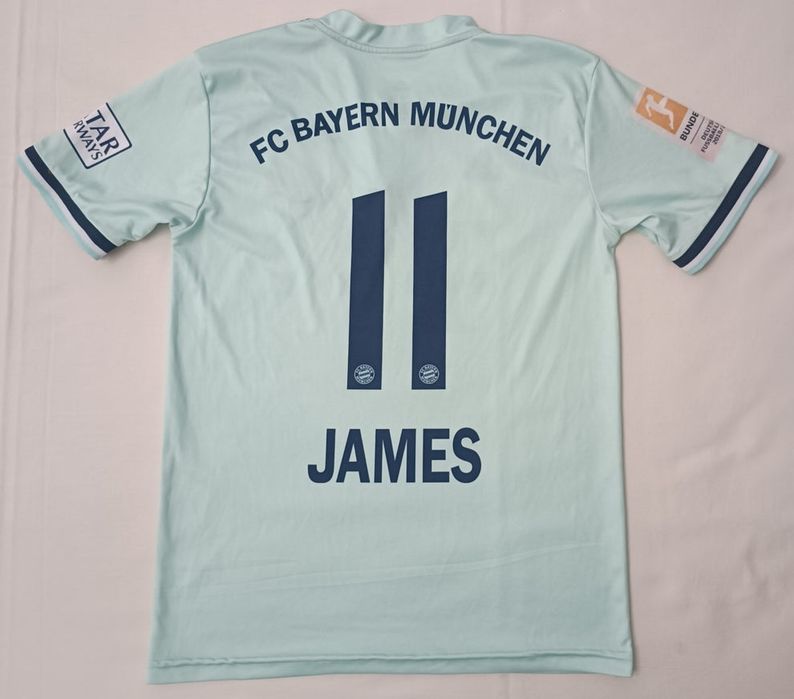 Adidas Bayern Munchen #11 James 2018/19 Away Jersey тениска ръст до 164см Адидас Байерн Мюнхен фланелка