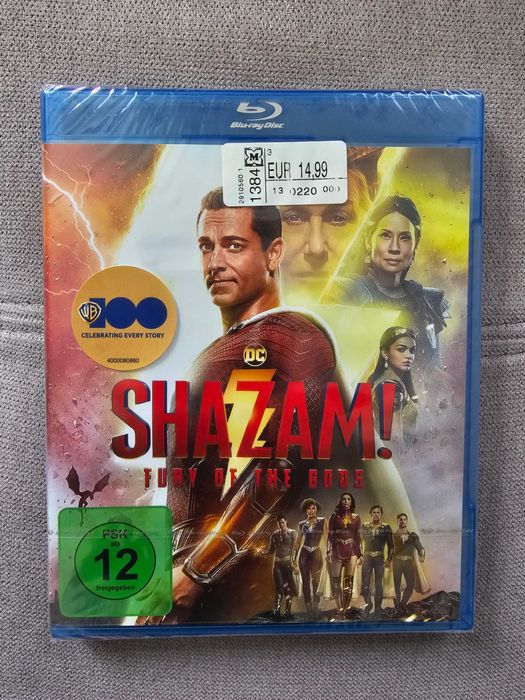 Shazam - Fury of the Gods (Blu-Ray, нов неразпечатан)