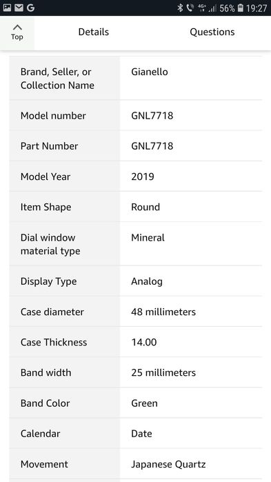 Ceas masiv Gianello, barbati