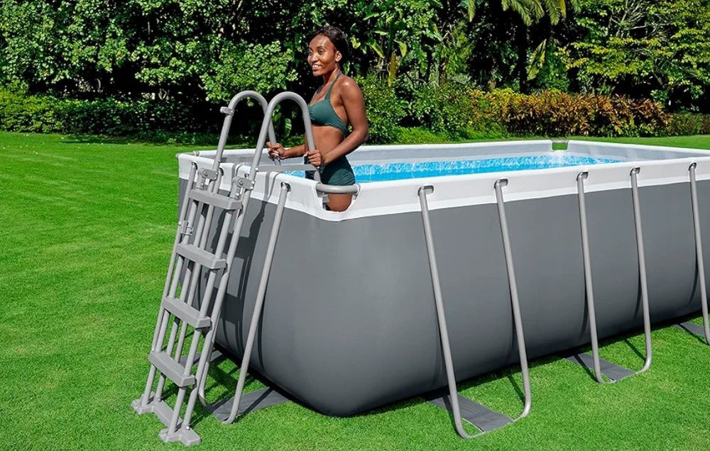 НОВ Луксозен Басейн с пясъчна помпа BESTWAY 4.12м-2.01м-1.22м. Гаранци