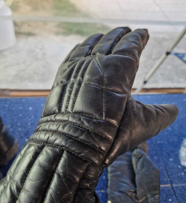 Мото ръкавици естествена кожа и  боти