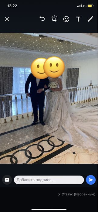 Шикарное эксклюзивное свадебное платье