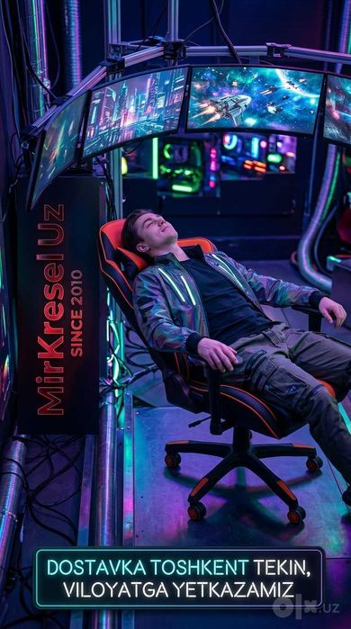 Игровое кресло в Ташкенте, геймерское кресло gamer kreslo Tashkent UZB