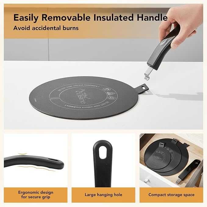 ACTIV CUISINE Индукционна плоча 24см, плоча с отделяща се дръжка