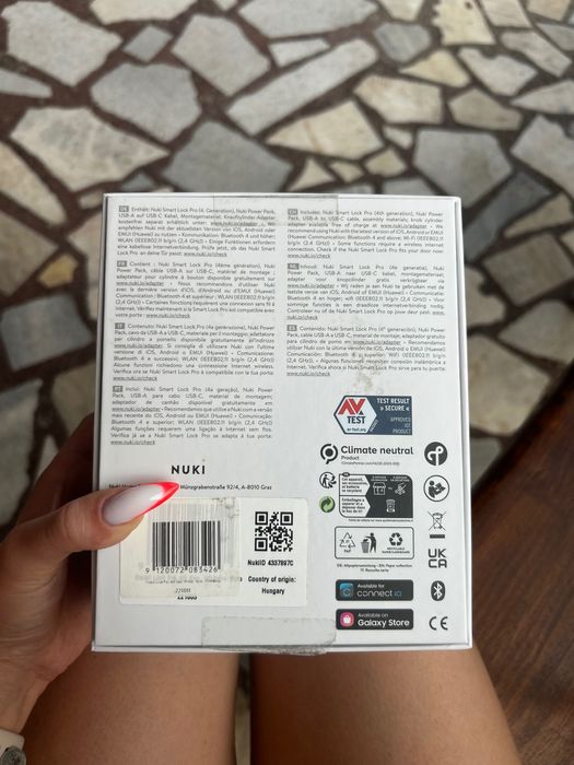 Смарт ключалка Nuki Smart Lock 4th generation Pro, Бяла