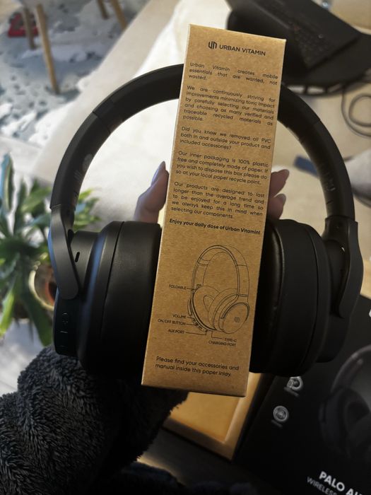 Casti Urban Vitamin Palo Alto RCS ,Negru