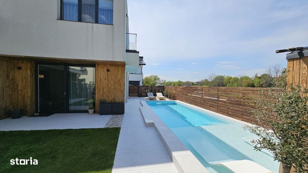 Vila moderna cu piscina | 4 camere | 190 MP | Corbeanca | Vedere Lac