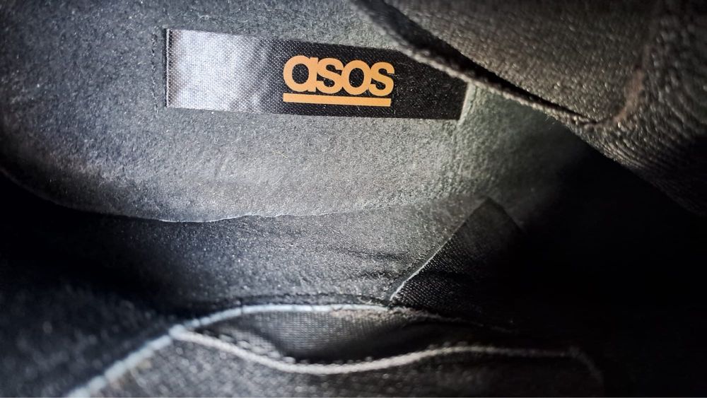 Cizme scurte Asos piele ca noi + CADOU