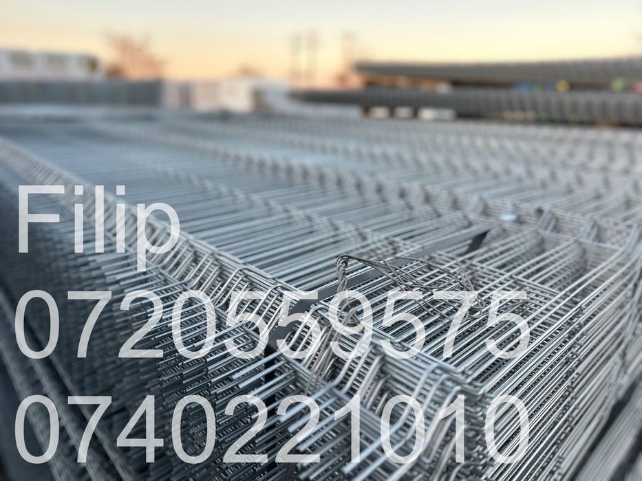 Panou bordura zincat, plasa bordurata zincate 4.2mm real! -Super pret!
