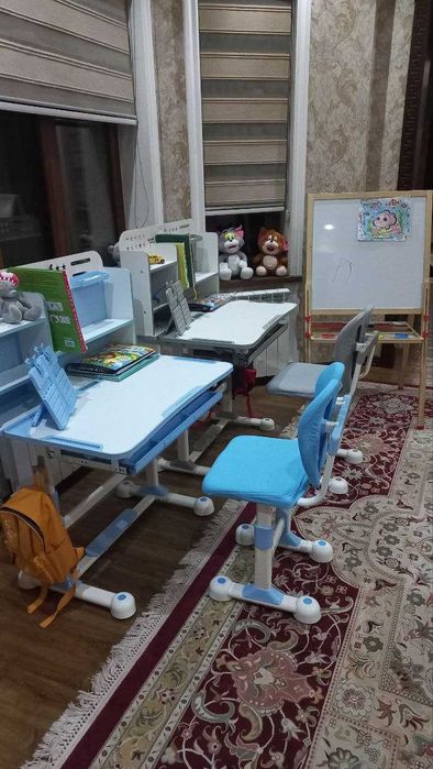 Парта + Стул Трансформер (3–25 лет) – БЕСПЛАТНАЯ ДОСТАВКА