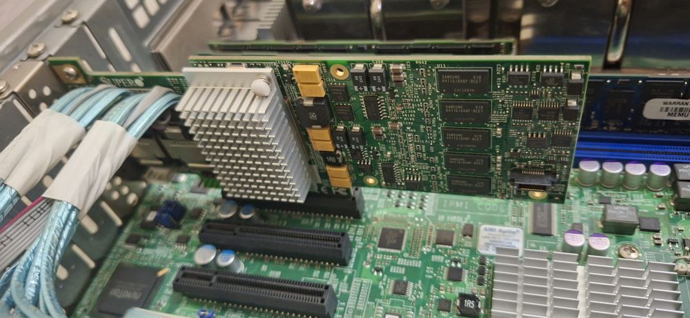 Сервер 2U Supermicro (2x Xeon / 64GB ОЗУ) + рельсы + RAID