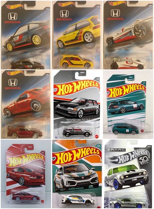 Метални колички Hot Wheels от сетовете LARRY Wood FORZA GRAN Turismo