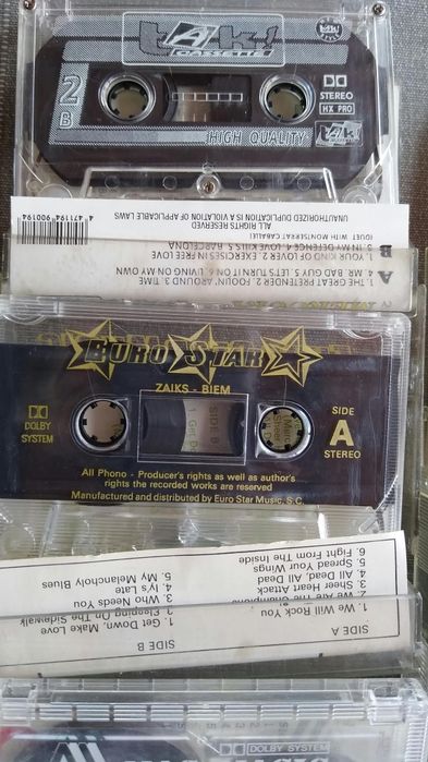 Lot 10 casete audio vintage