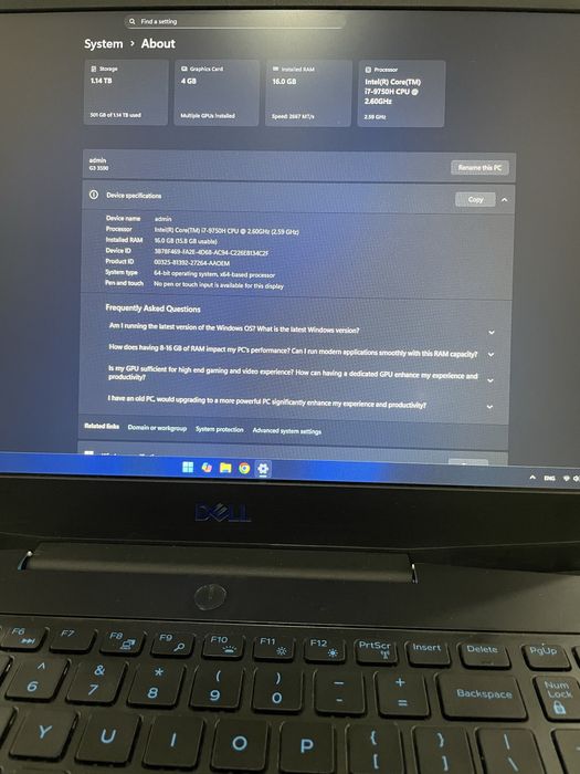 Ноутбук Dell G3 3590