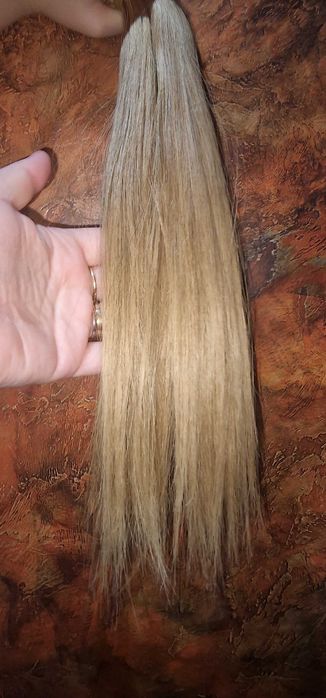 Славянска коса на кератинови кичури 120броя65см.  И 130бр5бсм