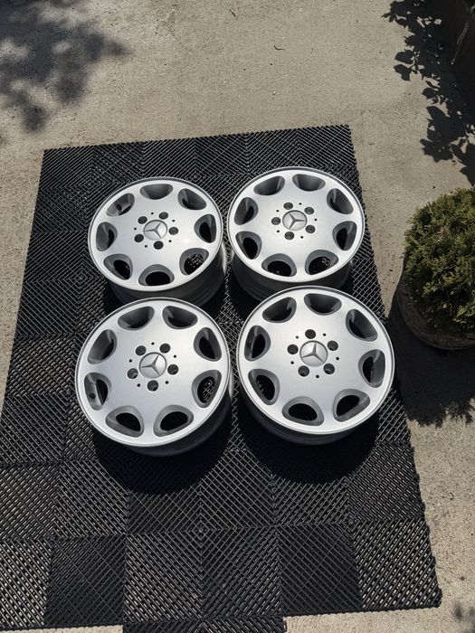 Jante RETRO, originale Mercedes W124 R15, in stare buna. W201 W126 W202