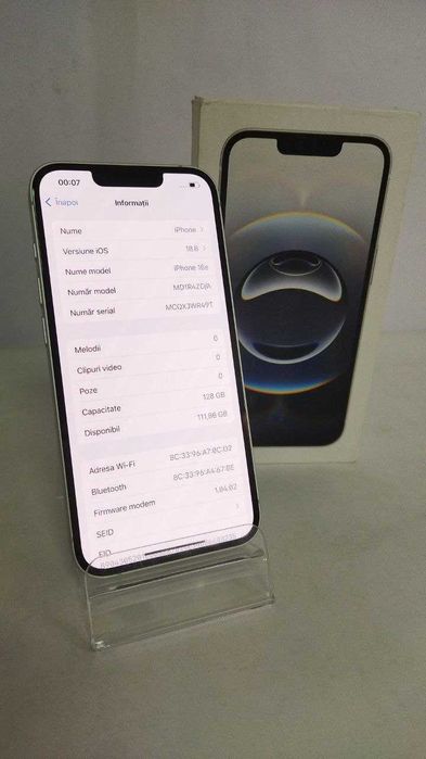 APPLE IPHONE 16E, 128GB, BAT 100/Fin X Amanet&Exchange cod 101206