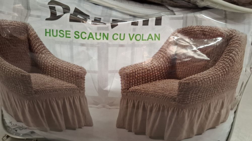 Set huse canapea si 2 fotolii. Material gofrat. Diverse culori. Noi!