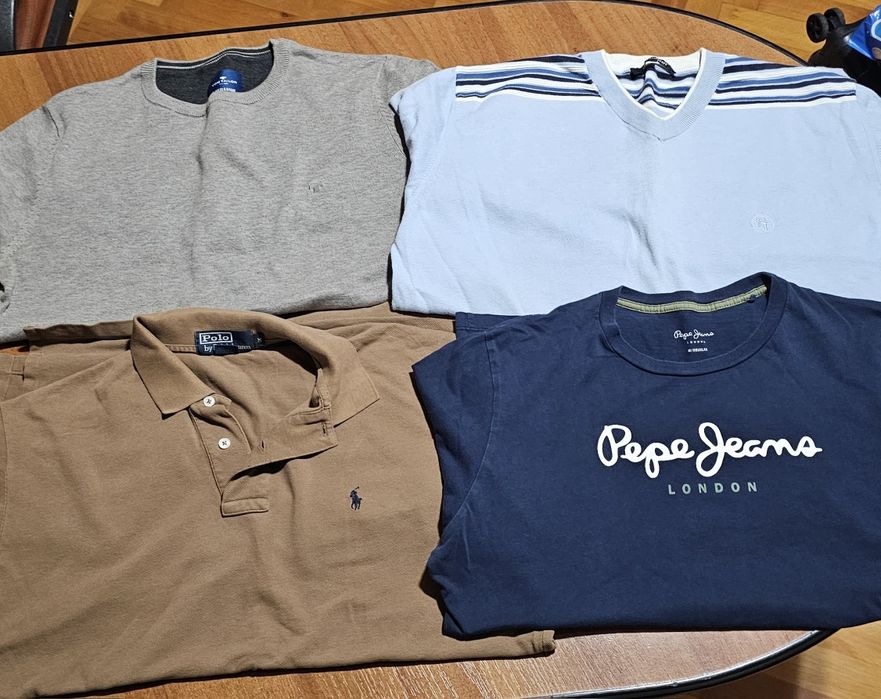 Pachet 4 bluze Ralph Lauren/ Pepe Jeans/ Steilmann/ Tom Taylor