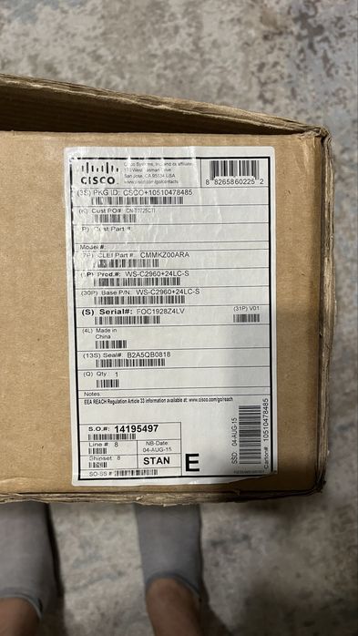 Продам новый коммутатор Cisco Catalyst WS-C2960+24LC-S