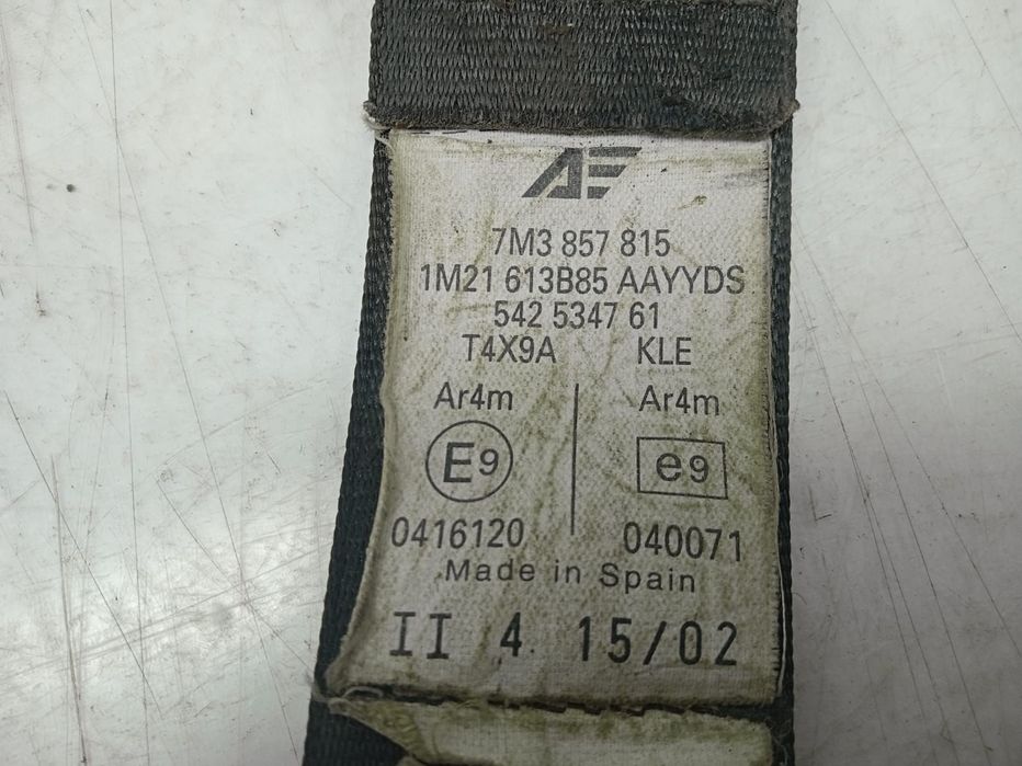 Centura de siguranta stanga spate 7m3857815 Seat Alhambra 1 [1996 - 2