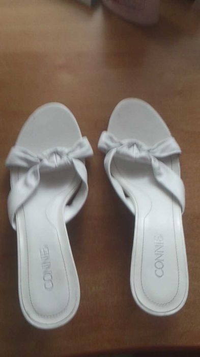 Papuci/pantofi dama din material textil si piele