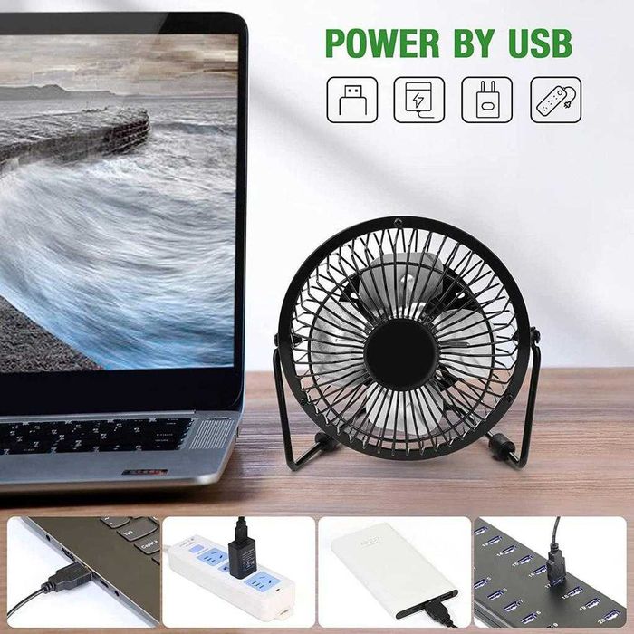 Mini USB Desk Fan 4 inch
