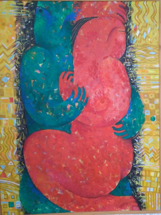 Картина "Двое" холст масло