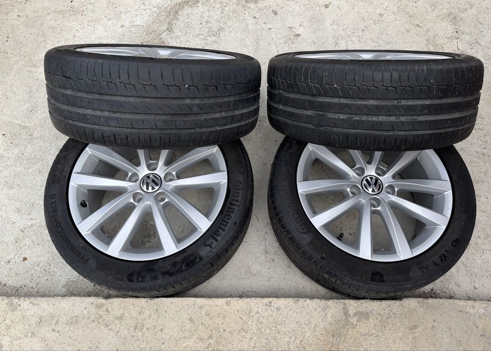 Jante R17 originale Vw Anvelope 235/45 foarte bune
