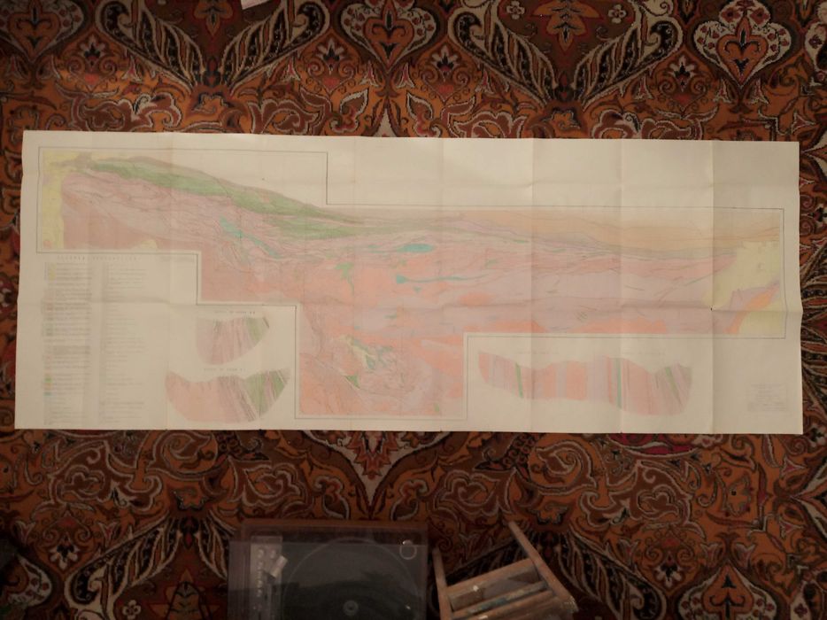 Геологическая карта Текелийского рудного поля