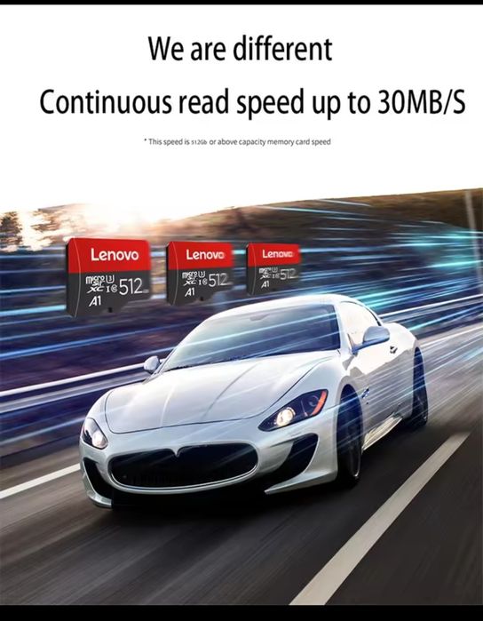 SD card 512 ГБ , Карти памет Леново с капацитет 512 GB