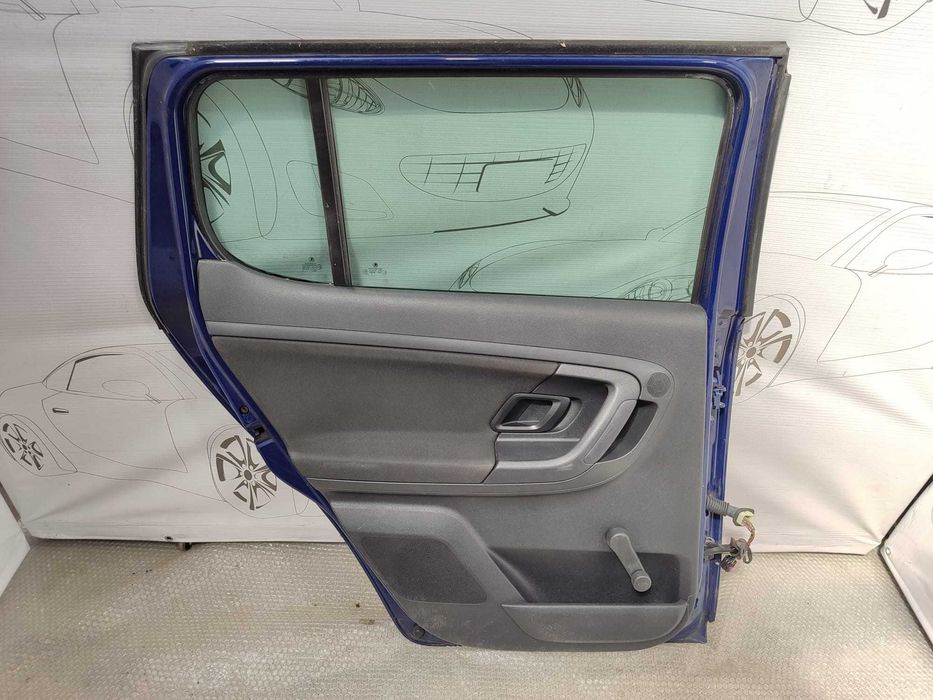 Ușă Spate Stânga Skoda Fabia Mk2 (5J) Hatchback Albastru Cod Culoare Z5 / F5A 2012 / [2007-2014] / 5J6833055 (1E)