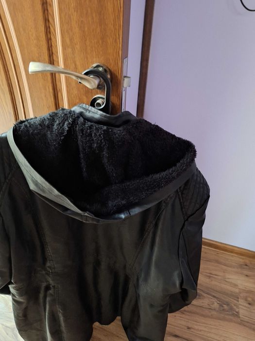 Кожено яке с подплата голям  размер