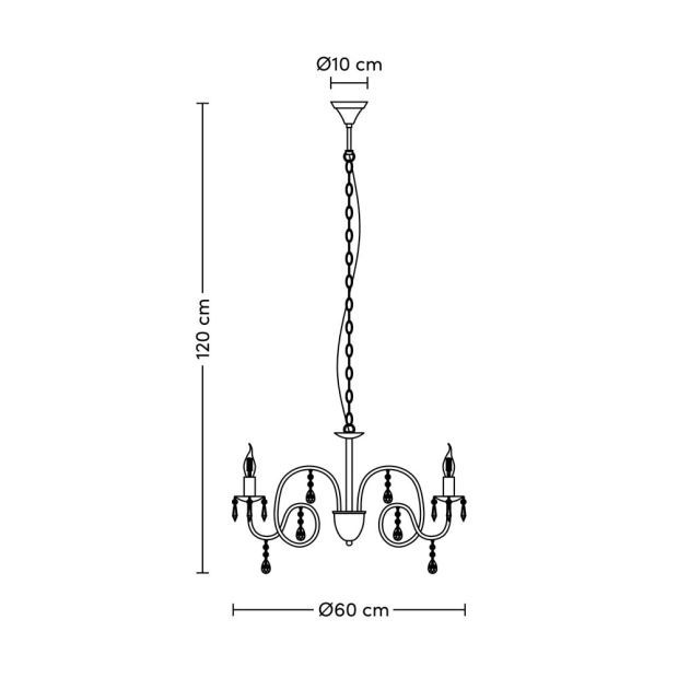 Страхотен полилей в дворцов стил