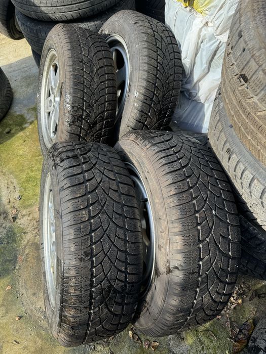 Cauciucuri iarna Dunlop 205 60 16,jante aliaj audi