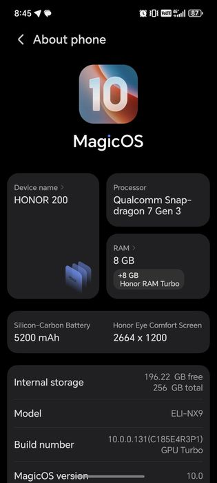 Honor 200 8/256 obmen ham bor