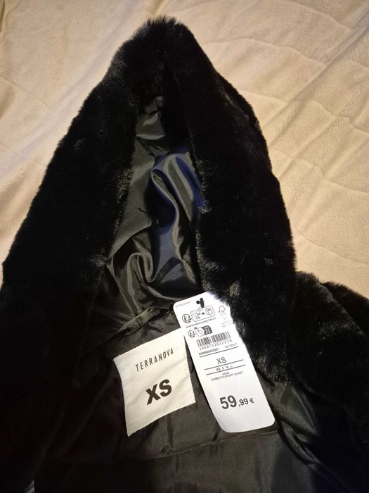 Пухено палто размер ХС