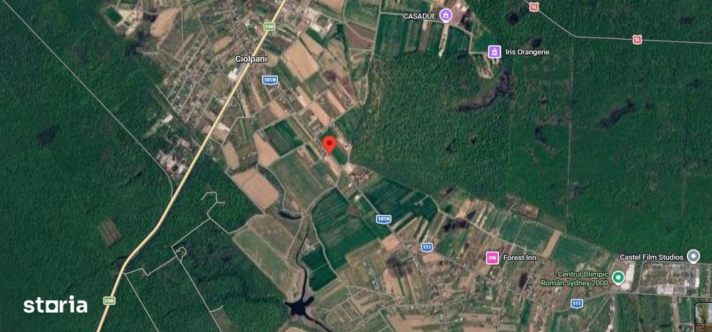Intravilan 3.106 mp Izvorani deschidere 148 ml la str. Complex Olimpic