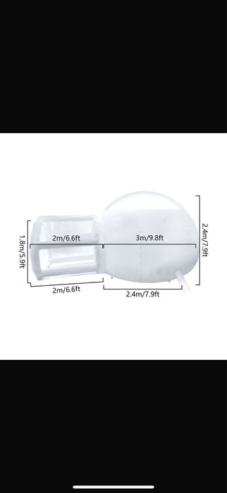 Balon Bubble House cu baloane