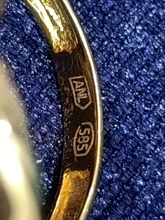 Золотые кольца , тилла узук проба 585, вес 3,97 гр  .