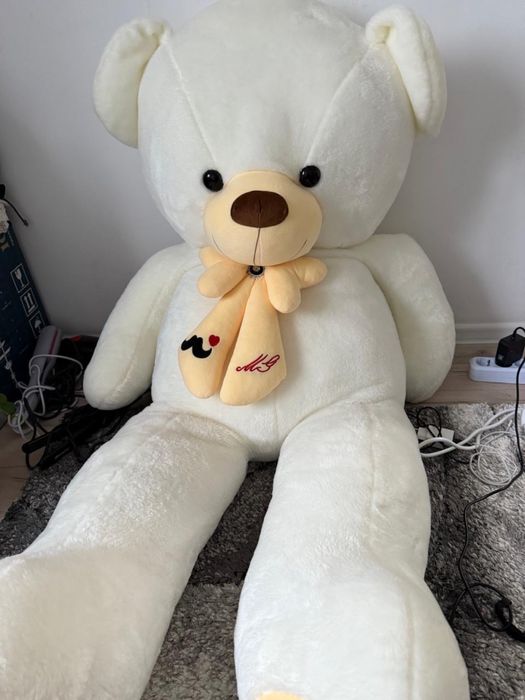Мишка метровый белый