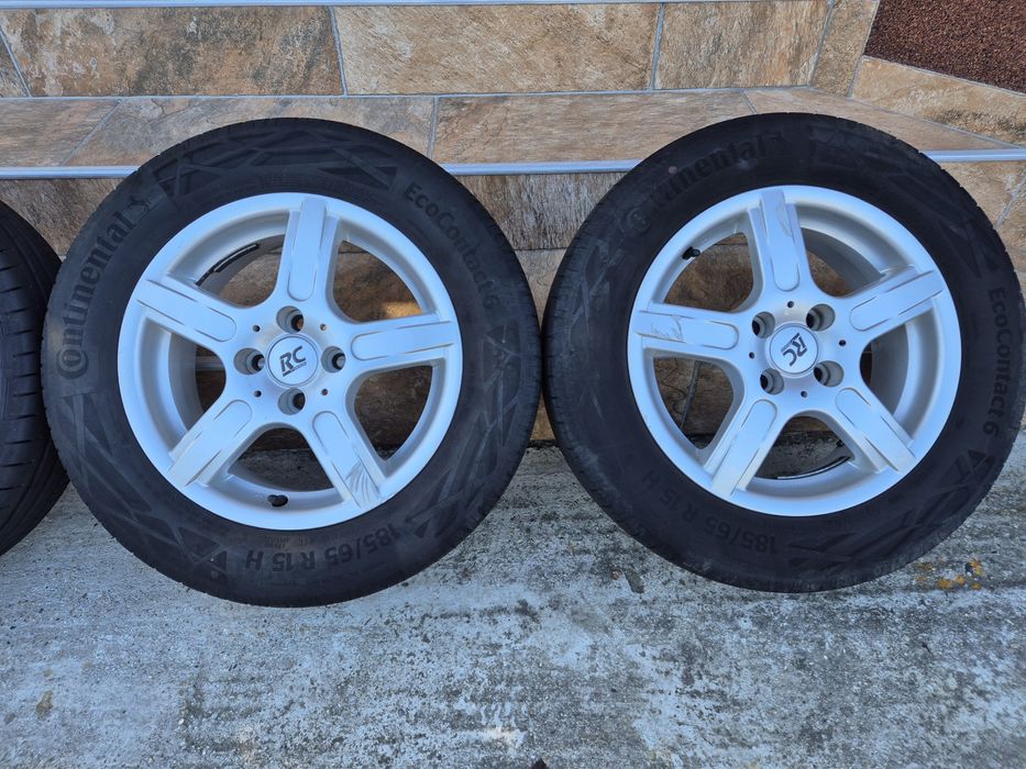 Jante Dacia R15 4x100 cu anvelope vară 185/65R15