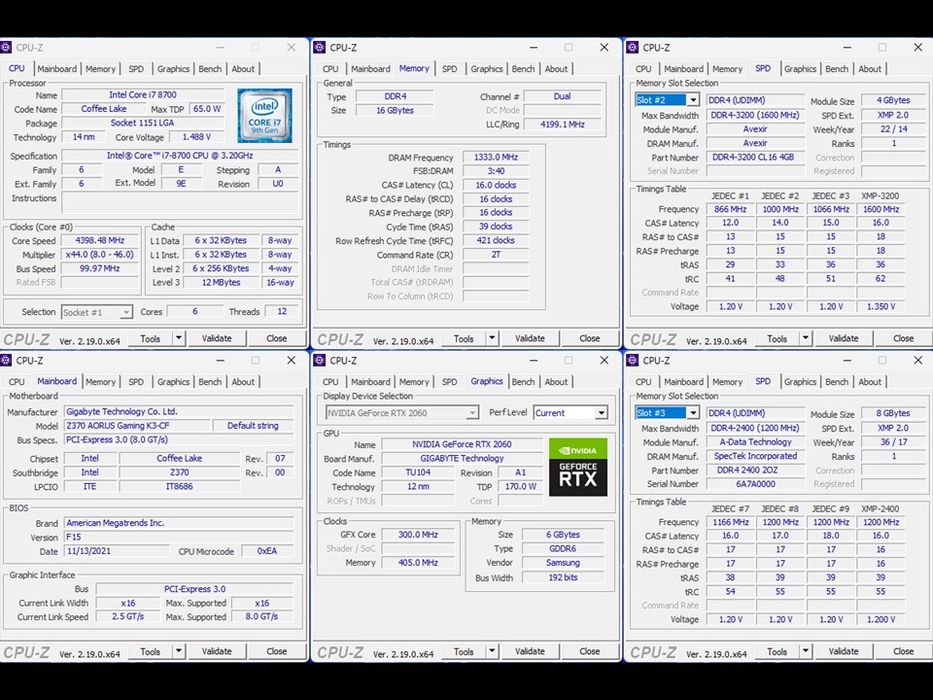 PC GAMING - i7 8700 / 16GB RAM / RTX 2060
