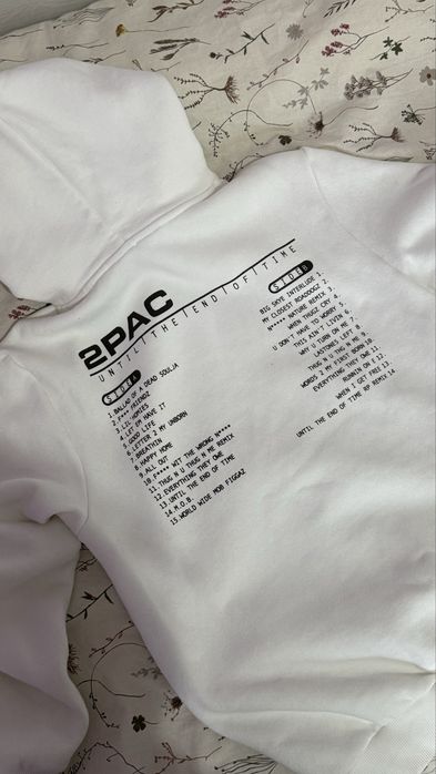 Бял суичър 2PAC x Bershka – Until The End Of Time