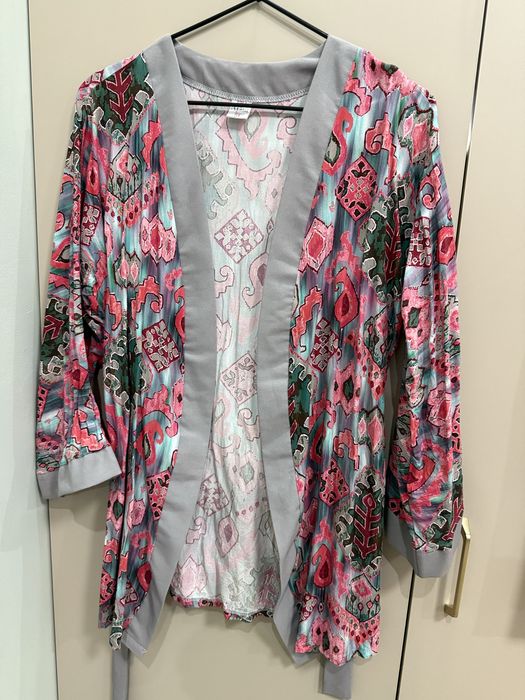 Двойка икат: кимоно и кюлоты, размер 54. Б/у в хорошем состоянии